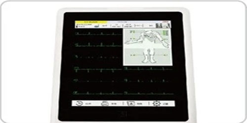 High-End LED Touch Screen 12 Channel ECG Machine
