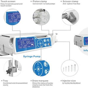 Medical Device Touch Screen Stackable Volumetric Infusion Pump