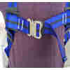 Adjustable protection full body safety harness belt with lanyard shock absorbers