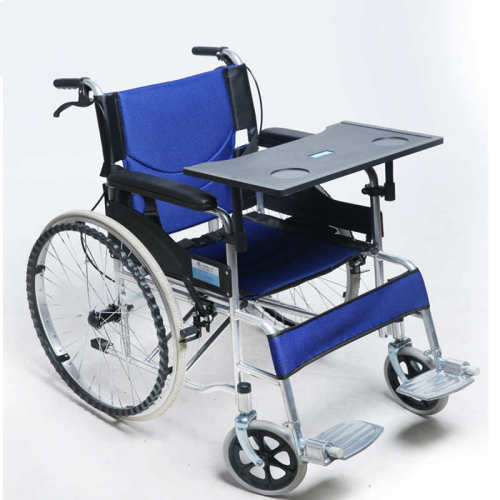 Foldable light weight wheelchairs with table Silla de ruedas KURSI RODA