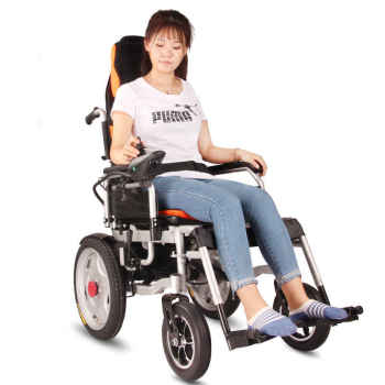 High quality lightweight easy folding electric wheelchair hospital wheel chair