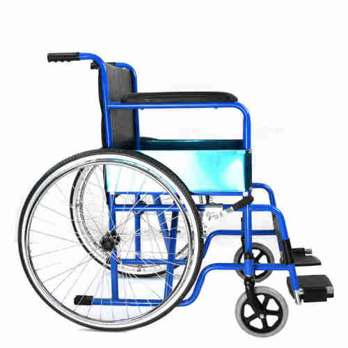 2021 hot Basic model economy economic aluminium steel FS809 manual light weight folding wheel chair wheelchair