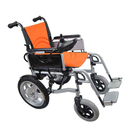 Folding electric motorized wheelchair for handicapped Customizable function practical electrical invalid wheel chair