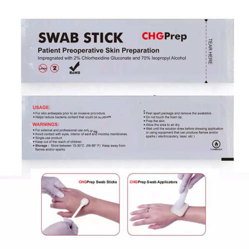 2% Chlorhexidine Swab Sticks