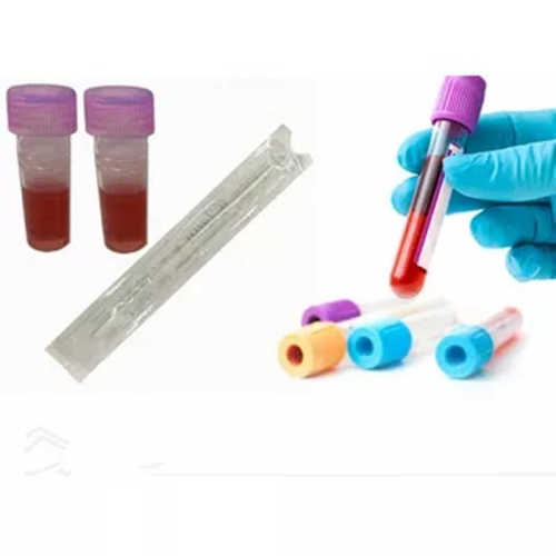 Disposable sterile throat oral nasal lab test nylon flocked specimen collection tube nose test vtm swab kit