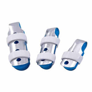 Adjustable Finger Knuckle Immobilization Metal Padded Finger Brace Support Finger Immobilizer with Soft Foam Interior