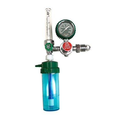 Bullnose-horizontal Chromed Brass Body Oxygen Flow Meter Oxygen Cylinder Regulator