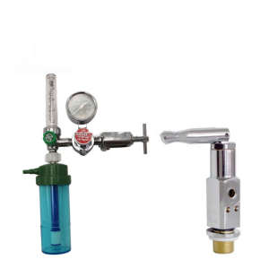 Full Brass Medical Oxygen Regulator Medical Oxygen Flow Meter With Different Adapter