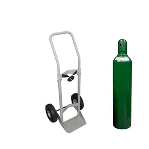 Gas Cylinder Cart/Trolley/Holder 20-50L MEDEASE Max Diameter 200Mm Medical Steel Oxygen Cylinder Cart Secure