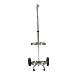Iron Medical Oxygen Cylinder Cart, Hospital Cylinder Cart D/E Type