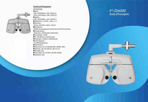 China low price optical instruments Auto Phoropter with Dedicated tablet and vision chart projector Auto Phoropter combination
