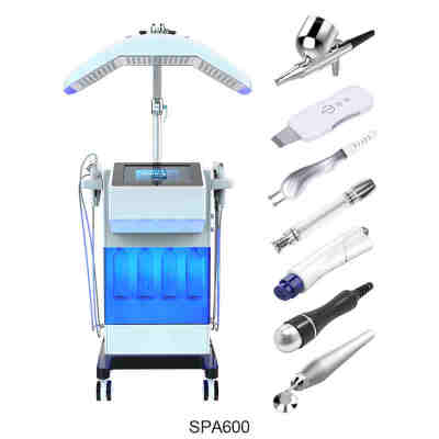 Professional 8 in 1 Multi-function Pdt Led Oxygen Facial Machine Wrinkle Removal Dermabrasion Oxygen Jet Hydro Facial Machine