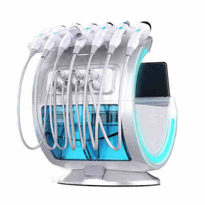 7 in 1 Portable Intelligent Ice Blue RF Water Dermabrasion Hydra Machine With Skin Analysis System Face Machine