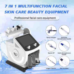 Jet peel facial machine microdermabrasion 6 in 1 with mask spray gun skin scrubber skin rejuvenation skin care