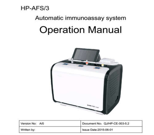 POCT Automatic Immunoassay analyzer A3