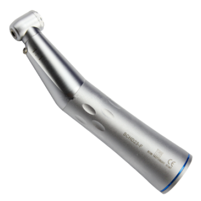 Dental low speed handpiece inner channel contra angle with LED generator