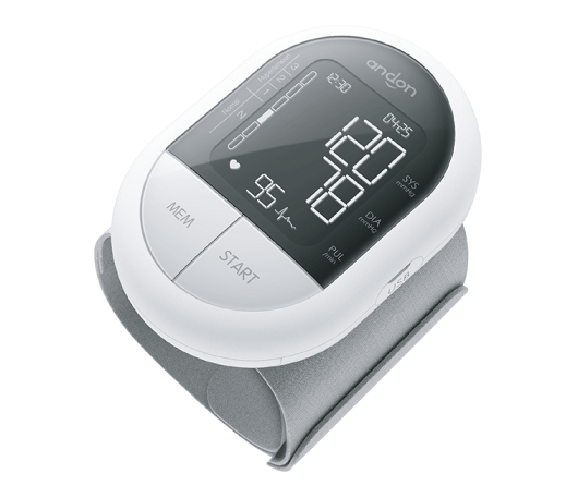 Adjustable Wrist Cuff Electronic Blood Pressure Monitor