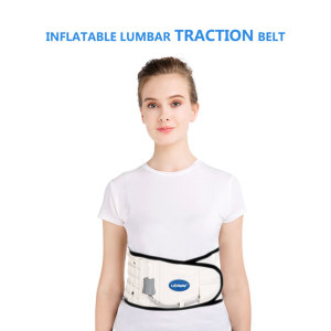 LEAMAI Decompression Back Belt Back Brace Back Pain Lower Lumbar Support,Four Colors for Men&amp;Women,Size S,L,XL(25&quot;-55&quot;) LEAMAI Decompression Back Belt