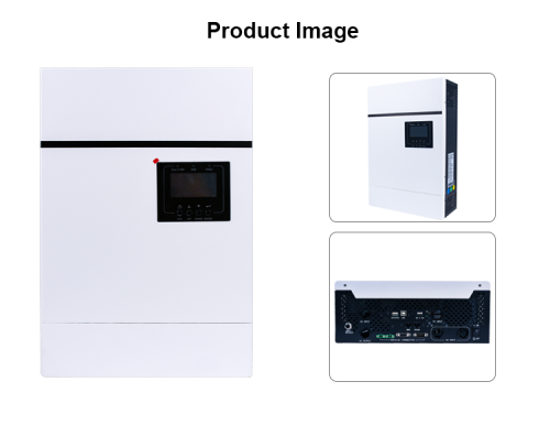 Invert DC power to AC with an off-grid inverter for energy independence and power bank for building