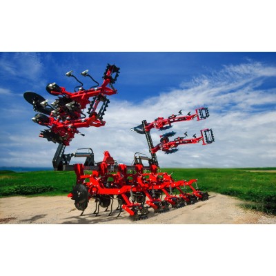 13 Rows Inter-Row Cultivator-Without Fertilizer-Foldable For Walking Tractor Quality Farm Mounted  Planter Connected to Tractor
