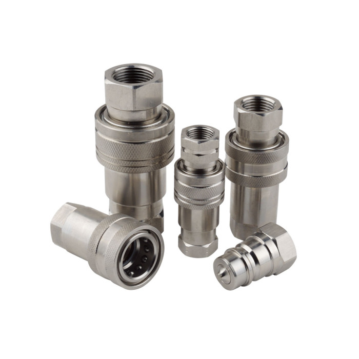 وصلة هيدروليكية سريعة من الفولاذ المقاوم للصدأ ISO a 304