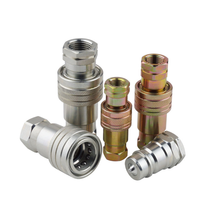 Acoplamiento rápido hidráulico con rosca BSPP NPT ISO a