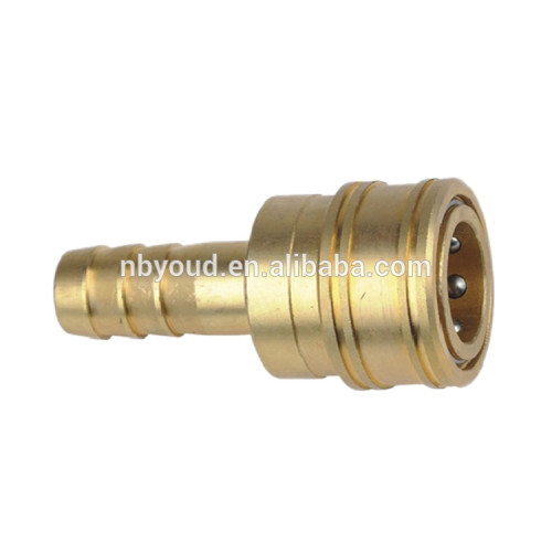 Straight Through No Valve Hydraulic Quick Coupler