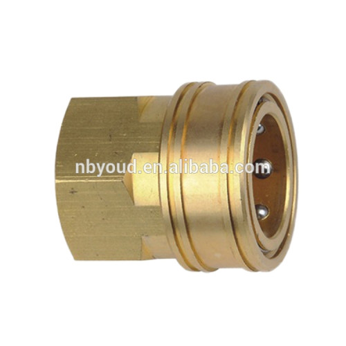 Straight Through No Valve Hydraulic Quick Coupler