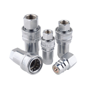 KZE Open and Close Type Hydraulic Quick Couplings Chinese Standard Hydraulic Quick Couplings