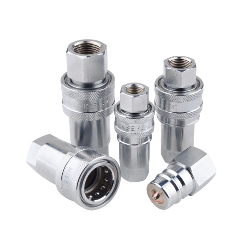 KZE Open and Close Type Hydraulic Quick Couplings Chinese Standard Hydraulic Quick Couplings