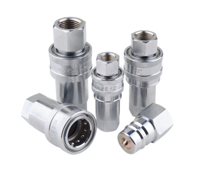 KZE Open and Close Type Hydraulic Quick Couplings Chinese Standard Hydraulic Quick Couplings