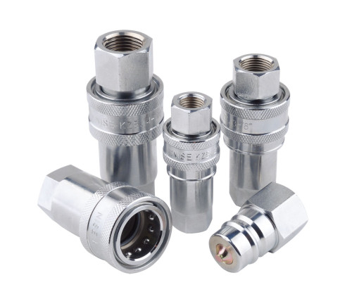 KZE Open and Close Type Hydraulic Quick Couplings Chinese Standard Hydraulic Quick Couplings