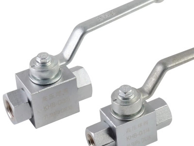 Hydraulic High Pressure Ball Valve Khb & KHB3K 500 Bar Carbon Steel  Stainless Steel ZINC WHITE PLATED