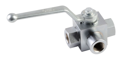 Hydraulic High Pressure Ball Valve Khb & KHB3K 500 Bar Carbon Steel  Stainless Steel ZINC WHITE PLATED