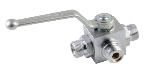 Hydraulic High Pressure Ball Valve Khb & KHB3K 500 Bar Carbon Steel  Stainless Steel ZINC WHITE PLATED