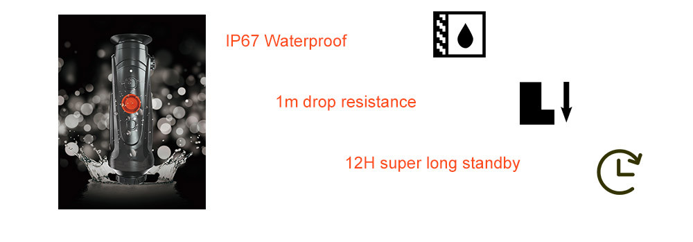 anti-drop thermal monocular