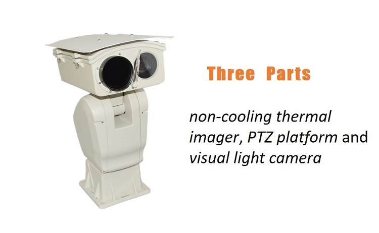 360° degree rotation thermal security camera
