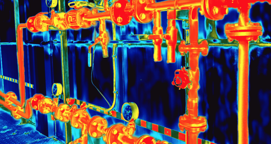 the detection and application of infrared thermal imaging cameras in industrial pipelines