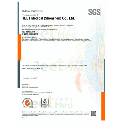 喜讯 | 杰泰医疗通过ISO 13485医疗器械质量管理体系认证