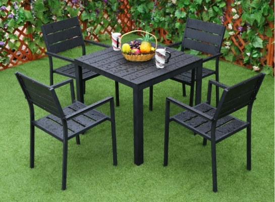 Wholesale Modern Outdoor WPC Garden Chair With Aluminum Frame(YF-SMC202)