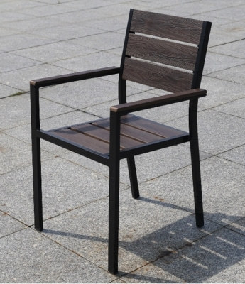 Wholesale Modern Outdoor WPC Garden Chair With Aluminum Frame(YF-SMC202)