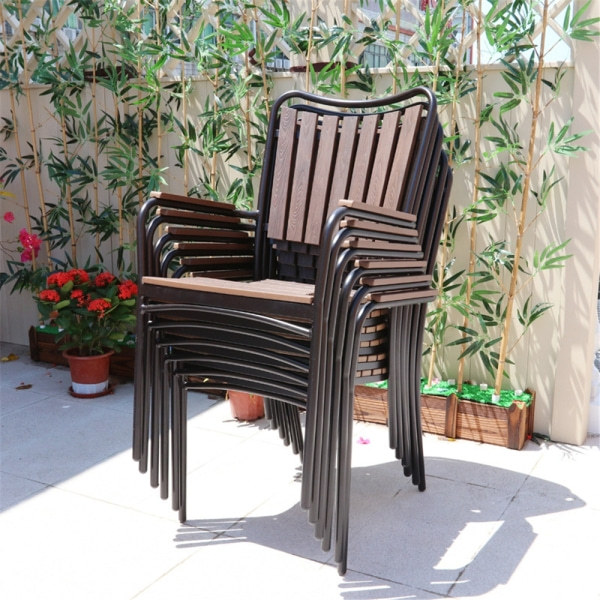 Wholesale Stackable Outdoor WPC Garden Chair(YF-SMC207)