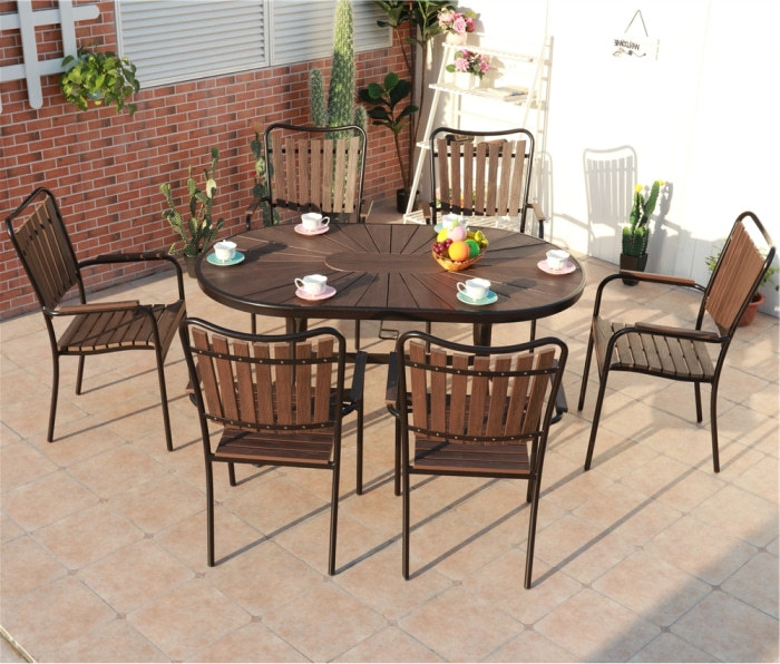 Wholesale Outdoor Courtyard WPC Garden Dining Table(YF-SMT202)