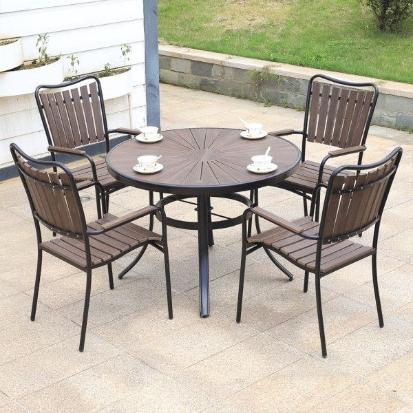 Wholesale Morden Outdoor Round WPC Garden Table(YF-SMT205)