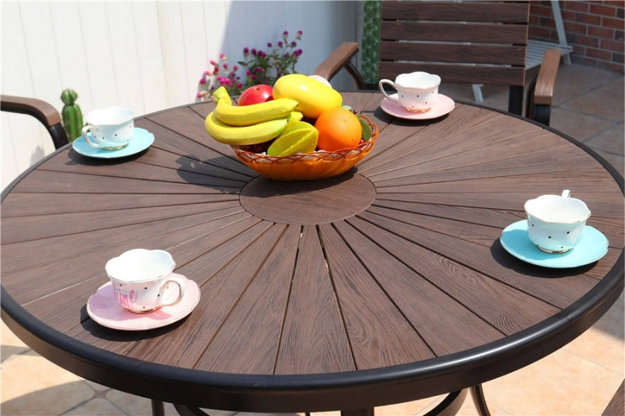 Wholesale Morden Outdoor Round WPC Garden Table(HW096)