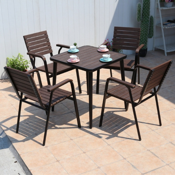 Wholesale Outdoor Square WPC Garden Dining Table (YF-SMT206)