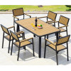 Wholesale WPC Garden Furniture Outdoor Set with  6 Chairs and 1 Table (YF-SMC216 YF-SMT222)
