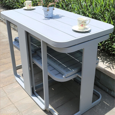 Wholesale Aluminium Outdoor Furniture Garden Set with 2 Chairs and 1 Table (YF-HW804)