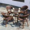 Wholesale Rattan Patio Furniture Sets with 4 Chairs and 1 Table (YF-BT411 YF-BT418)