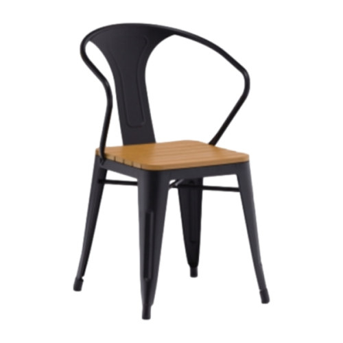 Wholesale Outdoor Stackable WPC Patio Garden Chair(YF-SMC210)